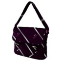Purple Abstract Background, Luxury Purple Background Buckle Messenger Bag View2