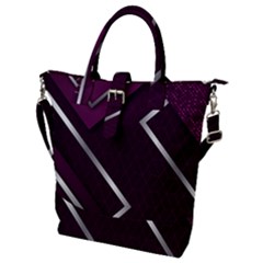 Purple Abstract Background, Luxury Purple Background Buckle Top Tote Bag by nateshop