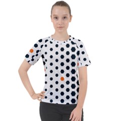 Honeycomb Hexagon Pattern Abstract Women s Sport Raglan T-shirt