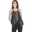 Camo, Abstract, Beige, Black, Brown Military, Mixed, Olive Flowy Camisole Tank Top View1