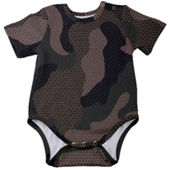 Camo, Abstract, Beige, Black, Brown Military, Mixed, Olive Baby Short Sleeve Bodysuit by nateshop