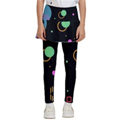 Colartive, Aesthetic, Amoled, Black, Colorful, Desenho Kids  Skirted Pants by nateshop