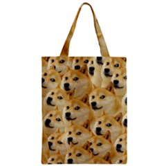 Doge, Memes, Pattern Zipper Classic Tote Bag by nateshop