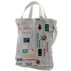 Startup Business Organization Canvas Messenger Bag by Grandong