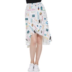 Startup Business Organization Frill Hi Low Chiffon Skirt by Grandong