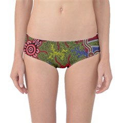 Authentic Aboriginal Art - Connections Classic Bikini Bottoms by hogartharts