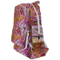 Abstract Pink Blend Travelers  Backpack by kaleidomarblingart