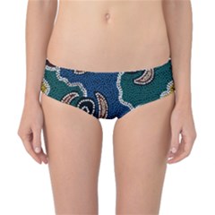 Authentic Aboriginal Art - Riverside Dreaming Classic Bikini Bottoms by hogartharts