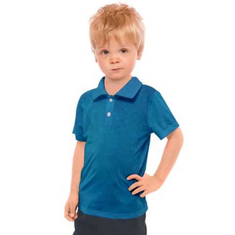 Blue Stone Texture Grunge, Stone Backgrounds Kids  Polo T-shirt by nateshop