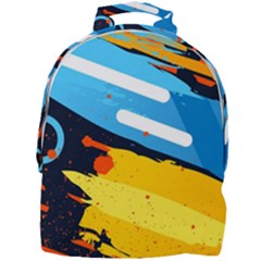 Colorful Paint Strokes Mini Full Print Backpack by nateshop