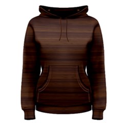 Dark Brown Wood Texture, Cherry Wood Texture, Wooden Women s Pullover Hoodie by nateshop