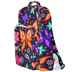 Floral Butterflies Double Compartment Backpack by nateshop