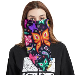 Floral Butterflies Face Covering Bandana (triangle) by nateshop