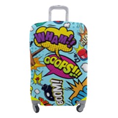 Comic Elements Colorful Seamless Pattern Luggage Cover (small)