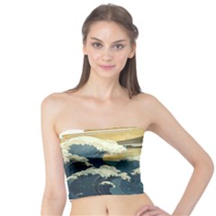 Sea Asia Waves Japanese Art The Great Wave Off Kanagawa Tube Top by Cemarart