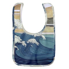 Sea Asia Waves Japanese Art The Great Wave Off Kanagawa Baby Bib by Cemarart
