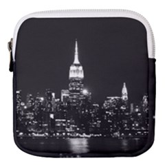 Photography Of Buildings New York City  Nyc Skyline Mini Square Pouch by Cemarart