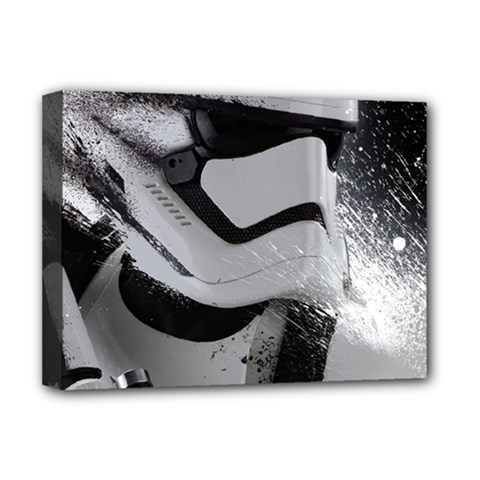 Stormtrooper Deluxe Canvas 16  X 12  (stretched)  by Cemarart