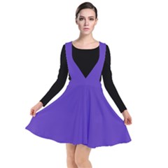 Ultra Violet Purple Plunge Pinafore Dress by bruzer