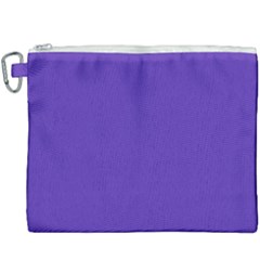 Ultra Violet Purple Canvas Cosmetic Bag (xxxl) by Patternsandcolors