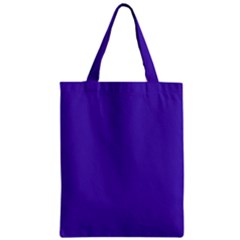 Ultra Violet Purple Zipper Classic Tote Bag by Patternsandcolors