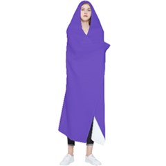Ultra Violet Purple Wearable Blanket by Patternsandcolors