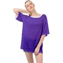 Ultra Violet Purple Oversized Chiffon Top View1