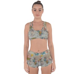 Circular Concentric Radial Symmetry Abstract Racerback Boyleg Bikini Set by Proyonanggan