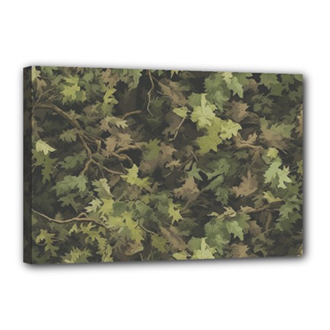 Camouflage Military Canvas 18  X 12  (stretched)