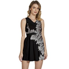 Math Formula Sleeveless High Waist Mini Dress