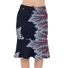 Jungle Road Hawaii Asphalt Mountains Green Short Mermaid Skirt by Bedest