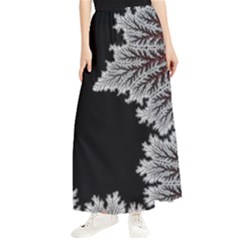 Jungle Road Hawaii Asphalt Mountains Green Maxi Chiffon Skirt by Bedest