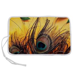 Oceans Stunning Painting Sunset Scenery Wave Paradise Beache Mountains Pen Storage Case (s)