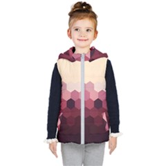Love Amour Butterfly Colors Flowers Text Kids  Hooded Puffer Vest by Grandong