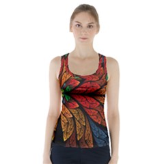Fractals, Floral Ornaments, Rings Racer Back Sports Top by nateshop