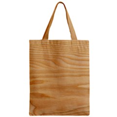Light Wooden Texture, Wooden Light Brown Background Zipper Classic Tote Bag by nateshop