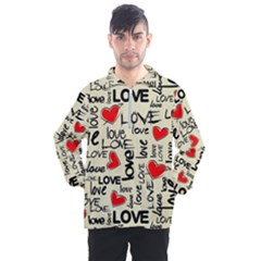 Love Abstract Background Love Textures Men s Half Zip Pullover by nateshop