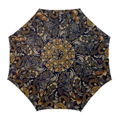 Paisley Texture, Floral Ornament Texture Golf Umbrellas by nateshop