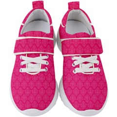 Pink Pattern, Abstract, Background, Bright Kids  Velcro Strap Shoes by nateshop