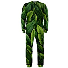 Green Leaves Onepiece Jumpsuit (men) by goljakoff