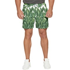 Tropical Leaves Men s Runner Shorts by goljakoff