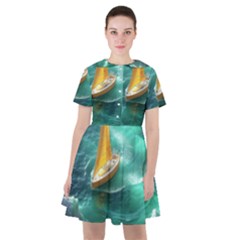 Valley Night Mountains Sailor Dress