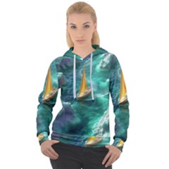 Moon Moonlit Forest Fantasy Midnight Women s Overhead Hoodie by Cemarart