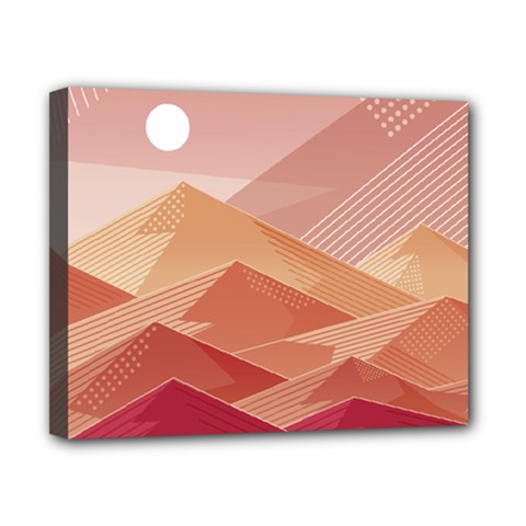 Mountains Sunset Landscape Nature Canvas 10  X 8  (stretched) by Cemarart