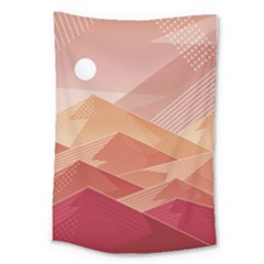 Mountains Sunset Landscape Nature Large Tapestry by Cemarart