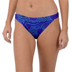 Authentic Aboriginal Art - Rivers Around Us Band Bikini Bottoms by hogartharts