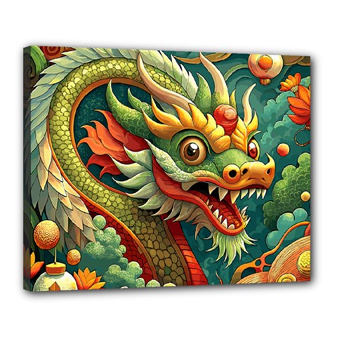 Chinese New Year ¨c Year Of The Dragon Canvas 20  X 16  (stretched)