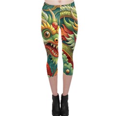 Chinese New Year ¨c Year Of The Dragon Capri Leggings 