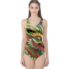 Chinese New Year ¨c Year Of The Dragon One Piece Swimsuit