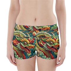 Chinese New Year ¨c Year Of The Dragon Boyleg Bikini Wrap Bottoms